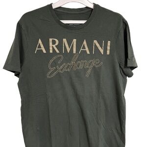 Armani Exchange: Men's Green T-shirt